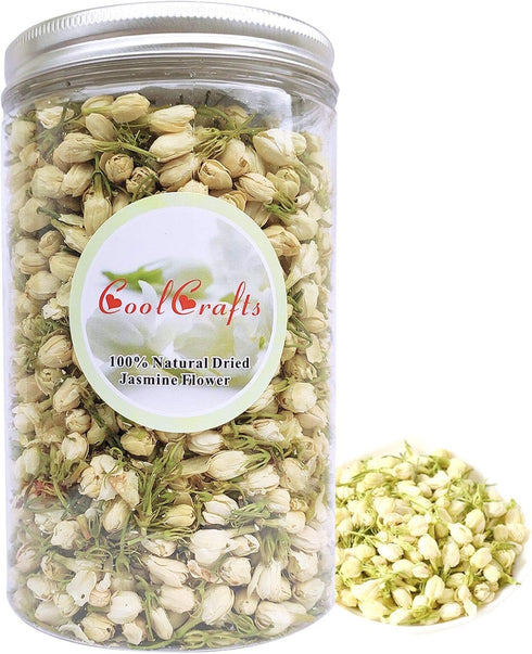Dried Jasmine Flowers Culinary Jasmine Buds Dried Flowers for Tea, Baking, Crafting - 2 OZ...