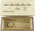 Penny Game - Dice Games for Families with Pennies for 2-6 Players, Penny Game Wood Box...