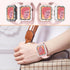 4 Pack Bling Hard PC Case with Tempered Glass Screen Protector Compatible with Apple Watch 44mm Series 6 Series 5 Series 4, Ultra-Thin Crystal Bum...