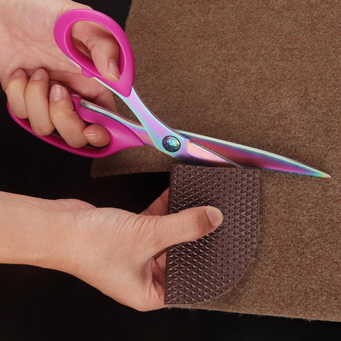 Left-Handed Fabric Scissors for Cutting Fabric, Garments, Textiles, 23cm Tailor's Scissors, Thread Cutter, Set of 2...