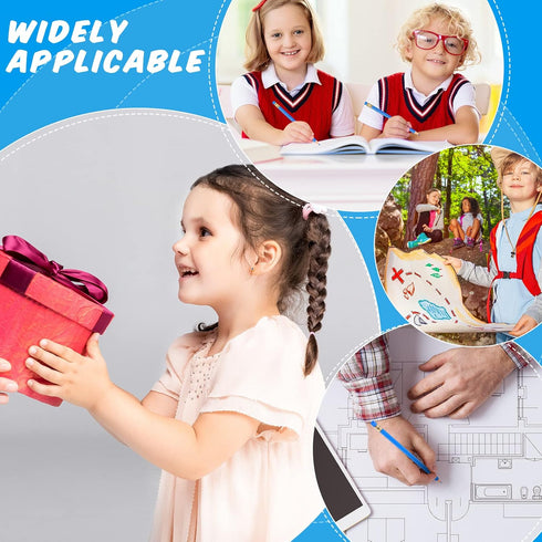 12 Pieces Erasable Pencils Pencils Sharpened Pencils HB Pencils with Eraser Wood Correcting Pencils Checking Pencils (Blue)...