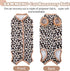SAWMONG Cat Recovery Suit After Surgery Recovery Shirt Breathable E-Collar Alternative Non-Lick Pet Body Suit,Brow Leopard L...