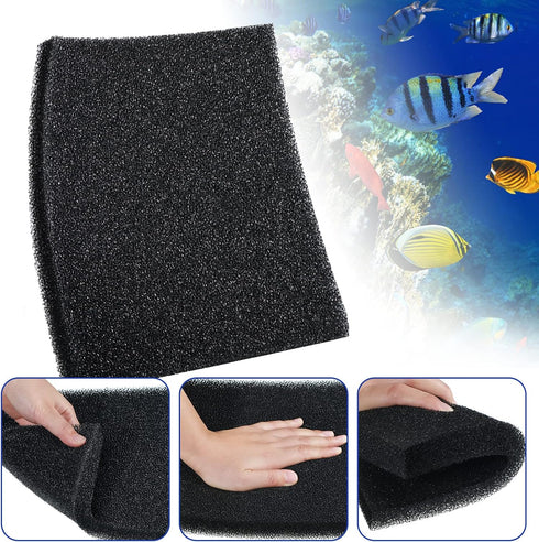 3 Pieces Sponge Filter Pad Aquarium Filter Media Cut to Fit Foam for Fish Tank Filters Replacement Fish Tank Cleaner Open Cell Foam Sponges for Di...