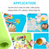 Silicone Kids Placemats, Non-Slip Silicon Placemats for Kids Baby Toddlers Childrens, Kids Portable Placemat for Dining Table, 2Pack, Blue/Green...