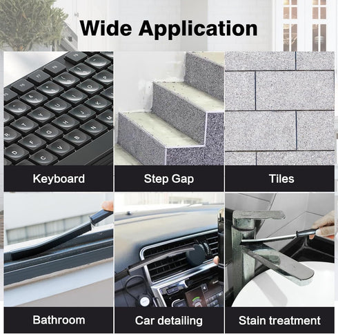 3Pack Gap Cleaning Scrub Brush,Multifunctional Hard Bristle Crevice Cleaning Brush Toilet Scrubber, Shower Tile Scrub Brush, Cleaning Tools for Ki...