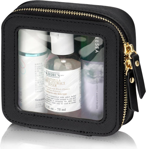 Small Clear Make Up Bag Square Make Up Bag Clear Makeup Travel Bag Clear Travel Makeup Bag Cosmetic Case Clear Makeup Organizer Bag Clear Make Up ...