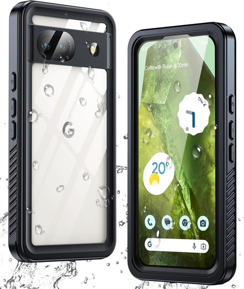 ANTSHARE for Google Pixel 8A Case, Pixel 8A Case Waterproof with Built-in Screen Protector, Full Body Sealed, Heavy Duty Shockproof Dustproof Snow...