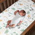 Lambs & Ivy Jungle Friends 100% Cotton Safari Animals Baby Fitted Crib Sheet...
