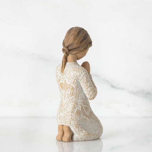 Willow Tree Prayer of Peace (Lighter Skin), Seeking The Quiet Within, Expresses Sympathy, Comfort, Remembrance, Healing, Sculpted Hand-Painted Fig...