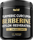Berberine Supplement 14000mg Turmeric Curcumin 4500mg Trans-Resveratrol 4500mg & More - Support Body Management & Immune System - 120 Capsules...