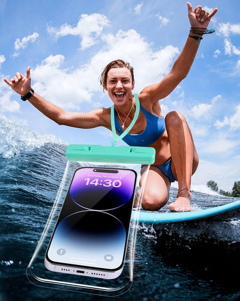 Waterproof Phone Pouch Cruise Ship Essentials Must Haves Phone Dry Bag for Vacation Beach Travel Kayak Accessories Water proof Phone Case for iPho...