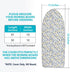 Table Top Ironing Board Cover 12 x 32 inch, 3 Layers Small Iron Board Cover, Heat Reflective Thick Padding with Elasticized Edges (Flora)...