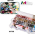 ArtBin Floss Finder Box: Clear Sewing Organizer with 6 Compartments, 12 Dividers, Durable - Perfect for Embroidery Floss and Small Sewing Supplies...