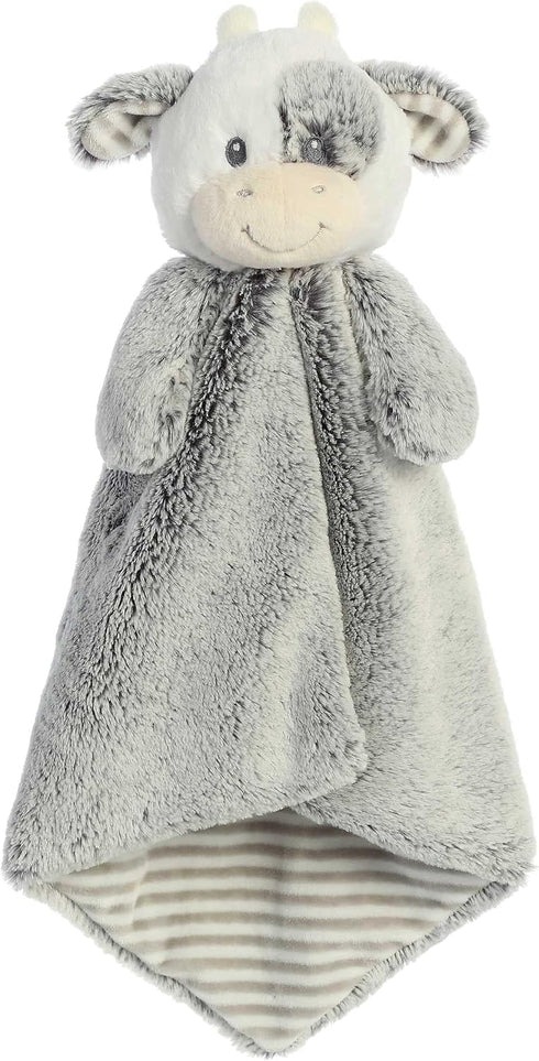 Aurora® Snuggly Cuddlers Luvster™ Coby Cow Baby Stuffed Animal - Comforting Companion - Security and Sleep Aid - Gray 16 Inches...
