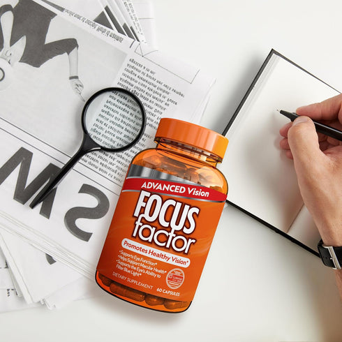 Focus Factor Advanced Vision Formula (60 Count) - Eye Vitamins with Vitamin C, Vitamin E, Lutemax® 2020 - Lutein and Zeaxanthin Supplement for Eye...