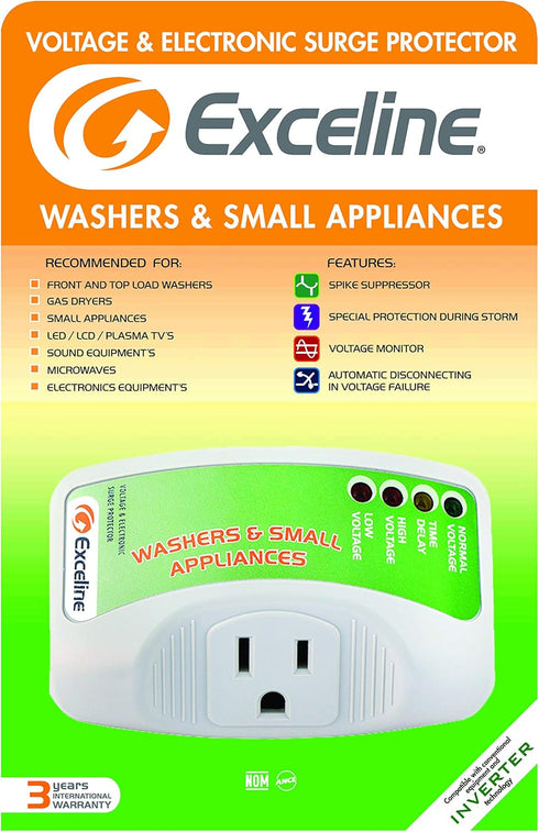 Electronic Surge Protector for Front and Top Load Washers, Gas Dryers, LED, LCD and Plasma Tv's...
