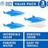 Fette Filter - Humidifier Cleaner in The Shape of a Shark, Demineralization Float Compatible with Most Humidifier and Fish Tank, Eliminates White ...