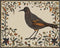 Posterizer 1 pcs- Black and orange bird and flowers-Art for Animal Lovers- Gift for Men Women Entrepreneur Teens-decor for Bedroom, Office, Living...