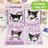 Cute School Supplies Set - Gel Pens, Journal Notebook, 50 Stickers, Pencil Cse, Kawaii Stationery Set, Back to School Gift, Purple...