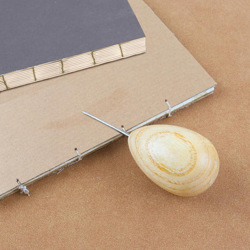 Lineco Wooden Ball Handle Awl. Extra-Heavy Duty, Comfortability and Good Control, Thin Point for Sewing...