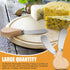 24 Pcs Little Cheese Spreader Knives 4.7 Inch Stainless Steel Butter Spreader Knives with Wooden Handle Mini Butter Knives Small Cheese Knives for...