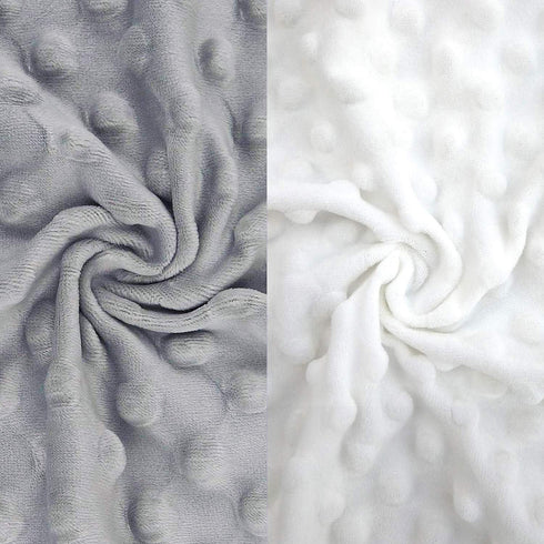 BlueSnail Soft and Strechy Minky Bassinet Fitted Sheet, Cradle Sheets for Bassinet Pad/Mattress 2pk(Bassinet, White+Gray)...