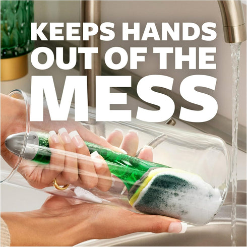 Scotch-Brite Heavy Duty Dishwand Kit, Includes 1 Wand & 7 Refill Pads, Keep Hands Out of the Mess...