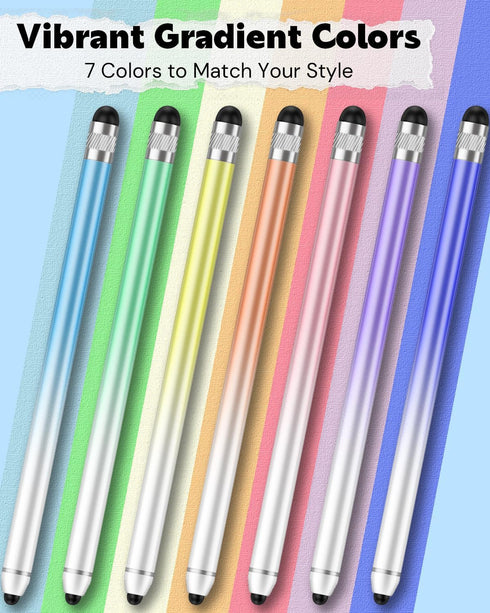 Stylus Pen for Touchscreen, Dual-end High Sensitivity Capacitive Stylus Pen for iPhone/iPad/Android/Samsung/Computer/Tablets, AmberVec Universal S...