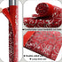 Volecy Refrigerator Door Handle Covers, Set of 6 Washable Cloth Decor Keep Appliance Clean for Fridge Microwave Stove Dishwasher Bathroom Catch All Stains Dust Dirty Fingerprint (Printed Red Velvet)