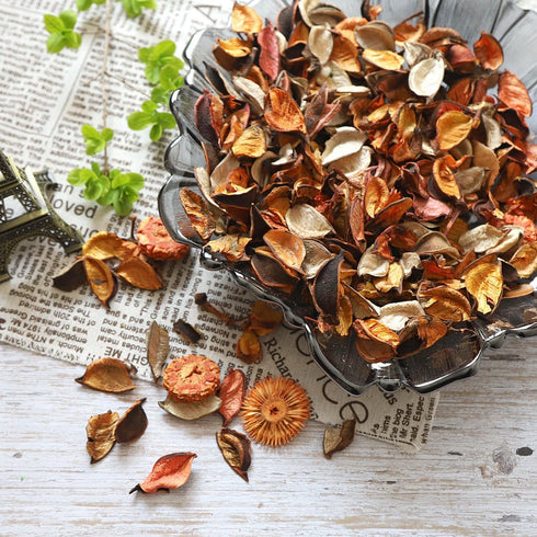 Qingbei Rina Fall Potpourri Bags,Orange Scented Potpourri Dried Flowers, Autumn Decorative Bowl Vase Filler,Home Fragrance,Harvest Farmhouse Bathr...