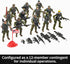 Army Men Action Figures Set, Include 12 Toy Soldiers with Digital Camo and Millitary Weapons-US Army Special Forces Group Toys for Kids Boys, Best...