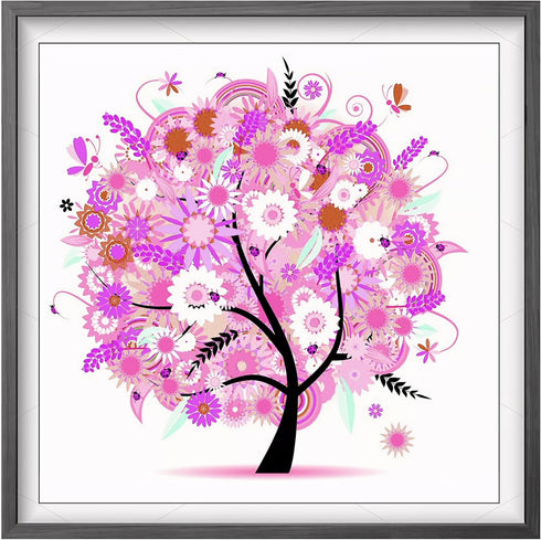 LOMTRATS Stamped Cross Stitch Kits 11CT Embroidery Starter Kit DIY Needlework Craft Tree of Life Autumn for Beginner or Novice...