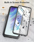 for Samsung Galaxy S21-FE Protective Case: Dual-Layer Military Grade Drop Proof Full Protection Cover with Kickstand | Durable Rugged Shockproof T...