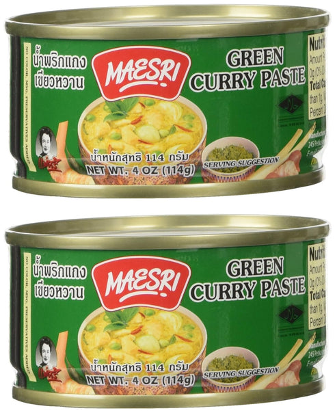 Maesri Thai Green Curry Paste - 4 oz x 2 cans...