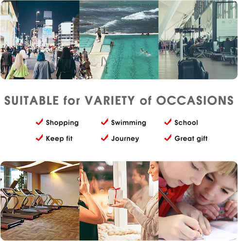 WANDF Drawstring Backpack String Bag Sackpack Cinch Water Resistant Nylon for Gym Shopping Sport Yoga (Grey)...