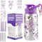 Gift for Girls, Decorate Your Own Water Bottle for Girls, DIY Arts and Crafts Kits for Kids, Back to School Supply Gifts for Kids, Purple...