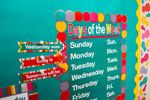 Teacher Created Resources (2685) Tropical Punch Calendar Bulletin Board...