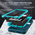 for Google Pixel 7a Case, Military Grade 3 in 1 Heavy Duty Shockproof/Drop Proof/Dust Proof Case with 2Pcs Tempered Glass Screen Protector (Blue/T...