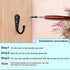 15Pcs Black Wall Mounted Coat Hooks, Hanger Hook with 30 Pieces Screws for Hanging Hat, Towel, Key, Robe, Coats, Scarf, Bag, Cap, Coffee Cup, Mugs...