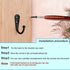 25 Pcs Black Wall Mounted Coat Hooks, Hanger Hook with 50 Pieces Screws for Hanging Hat, Towel, Key, Robe, Coats, Scarf, Bag, Cap, Coffee Cup, Mug...