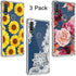 (3 Pack) for Moto E 2020 Case, for Moto XT2052-1 Case for Girls Women Shock-Absorption Crystal Clear Soft TPU Slim Bumper Protective Phone Case Co...