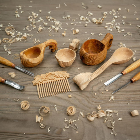 BeaverCraft Wood Carving Gouge K5/12 Woodworking Hand Chisel Compact Wood Carving Knife for Beginners and Profi...