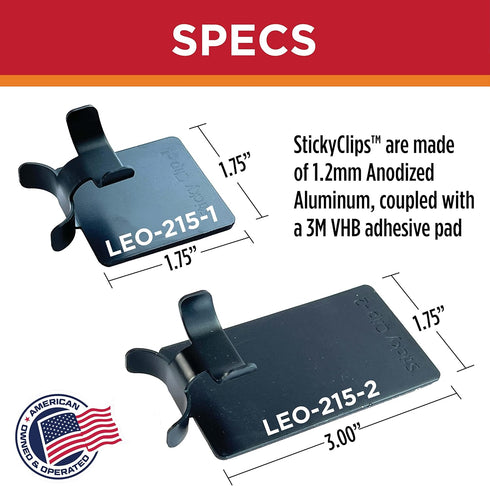 Sticky Clip - Self-Adhesive Heat Cable Roof Clips for Mounting Heating Cable to Rubber, TPO, PVC & All Smooth Metal Surfaces - Roofing & Gutter Pr...