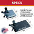 Sticky Clip - Self-Adhesive Heat Cable Roof Clips for Mounting Heating Cable to Rubber, TPO, PVC & All Smooth Metal Surfaces - Roofing & Gutter Pr...