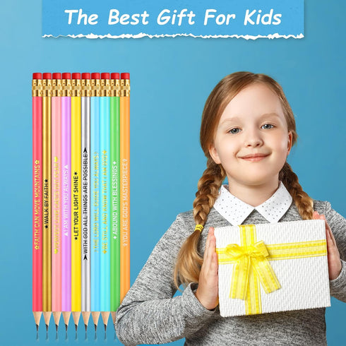 20 Pcs Inspirational Pencils Compliment Pencils with Motivational Sayings #2 Pencils Back to School Pencils Cute Fun Pencils for Kids Girls Studen...