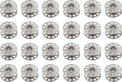 Bobbins for Sewing Machine - Replacement Sewing Bobbins 24 Pcs - Metal Bobbins for Crafts - Sewing Machine Accessories...