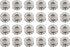 Bobbins for Sewing Machine - Replacement Sewing Bobbins 24 Pcs - Metal Bobbins for Crafts - Sewing Machine Accessories...
