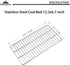 CAMPINGMOON Coal Bed Charcoal Fire Grate Grill Grates Replacement Stainless Steel for Barbecue Multifunction Outdoor Cooking T-173 (1pc, 12.2x6.7-...