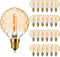 G40 E12 1W LED Candelabra Decorative Light Bulbs, Globe Outdoor String Light Replacement Christmas Bulbs, Warm White 2200K, 1 Watt Equivalent to 5...
