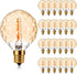 G40 E12 1W LED Candelabra Decorative Light Bulbs, Globe Outdoor String Light Replacement Christmas Bulbs, Warm White 2200K, 1 Watt Equivalent to 5...